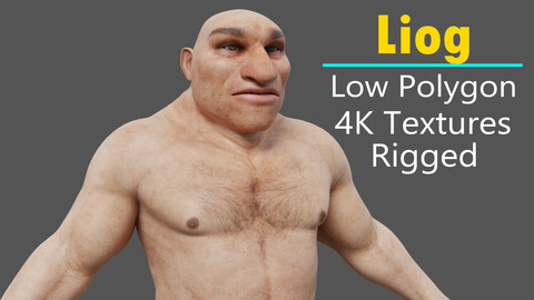 Liog - Realistic Goblin ( Rigged / Low Polygon / 4K Textures)