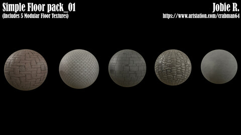 Simple/Stylized floor pack_01
