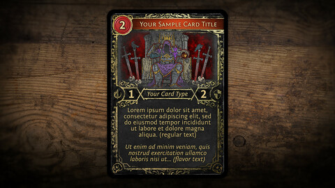 Dark Fantasy Card Template