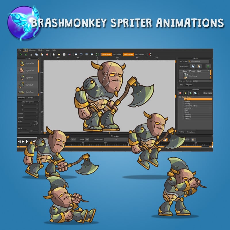 ArtStation - Castle Guard 2D Character Sprite | Game Assets