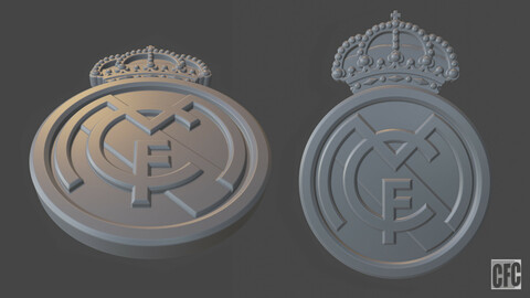 Real Madrid 3d print logo