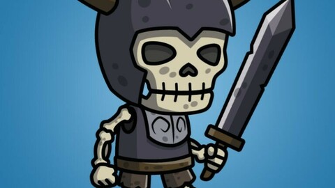 Skull Knight 2D Character Sprite