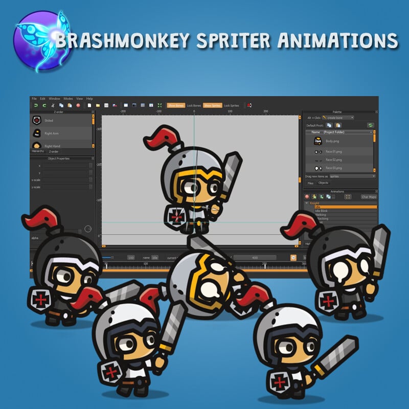 ArtStation - Tiny Style Character – Knight 2D Character Sprite | Game ...