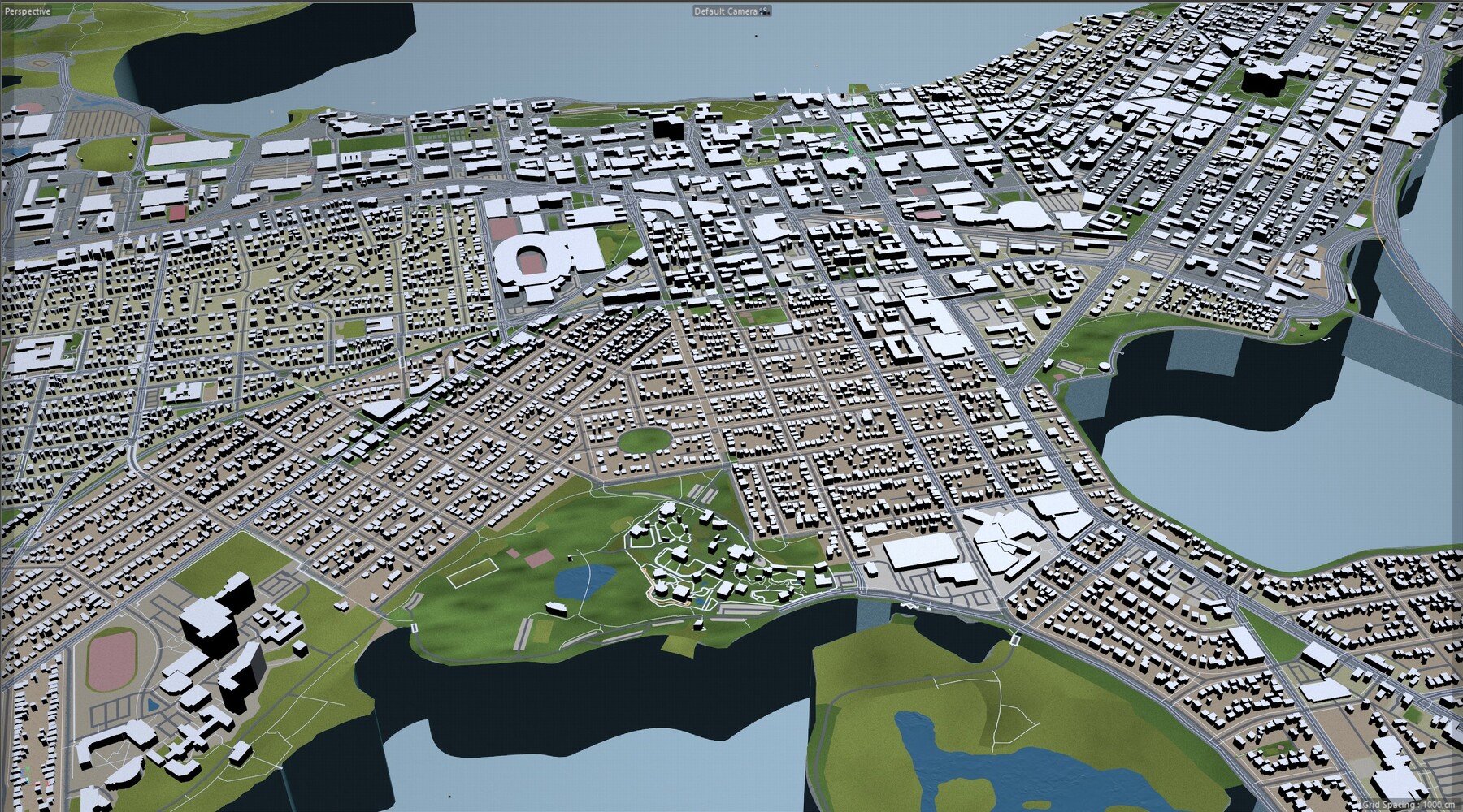 ArtStation - Madison city Wisconsin 3d model 60km | Resources