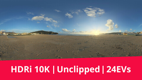 HDRi Beach and Sunset