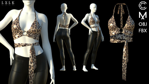 Leopard Bralet outfit