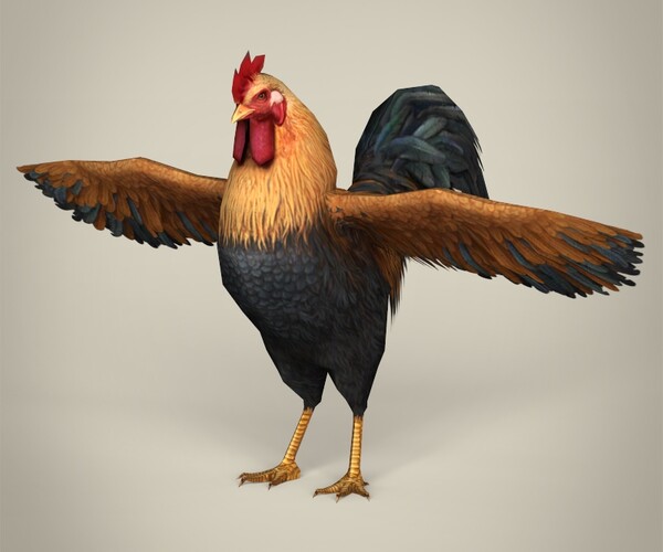 ArtStation - Game Ready Realistic Rooster | Game Assets