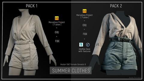 MD Summer Clothes outfit : PACK 2