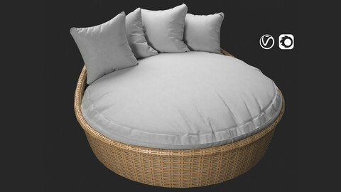 Sunset West Leucadia Wicker Daybed