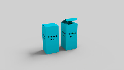 Medical product box 3D model