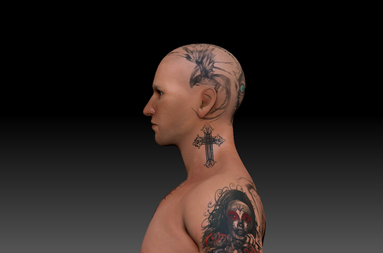 Applying Big Tattoos to Characters in Blender Part 1 - YouTube