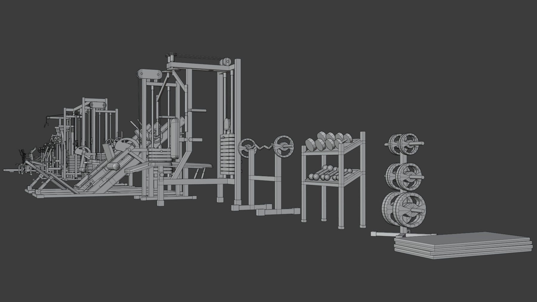 ArtStation - Gym Equipaments | Resources