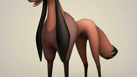 Cartoon Saluki Dog