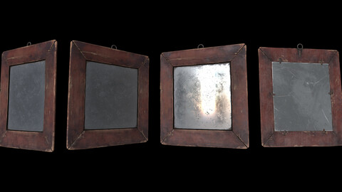 Middle medieval wooden mirror