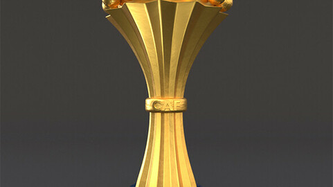 Africa cup, CAF Champions League 3D Model Trophy