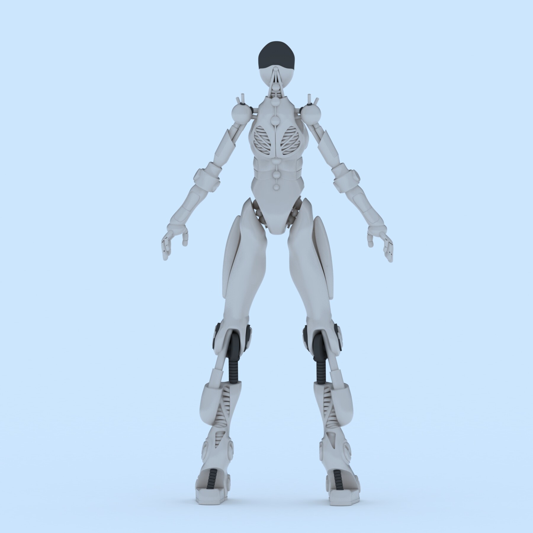 ArtStation - Female Robot 1 - FR1 | Resources