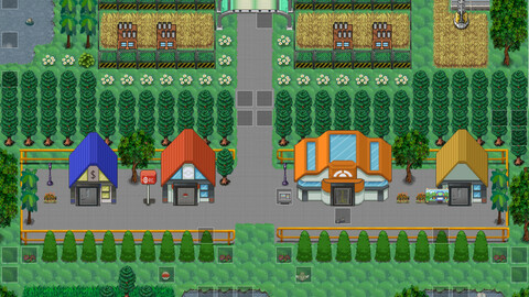 Generic Pokèmon city tileset