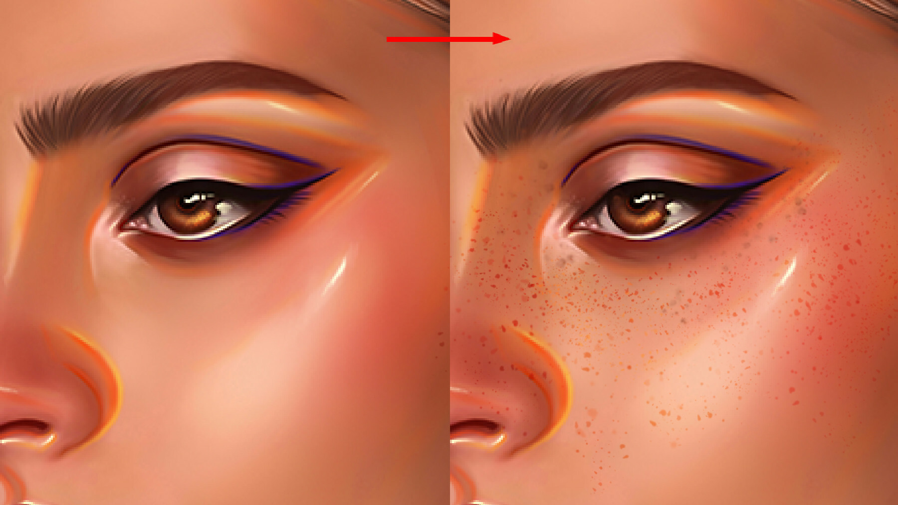 ArtStation - Freckles Brushes for Photoshop | Brushes