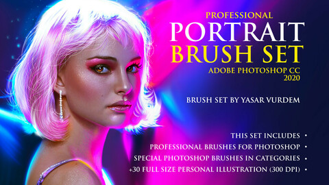 Portrait Brushes for Photoshop