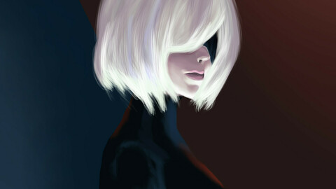 2B Nier:Automata - Digital Painting
