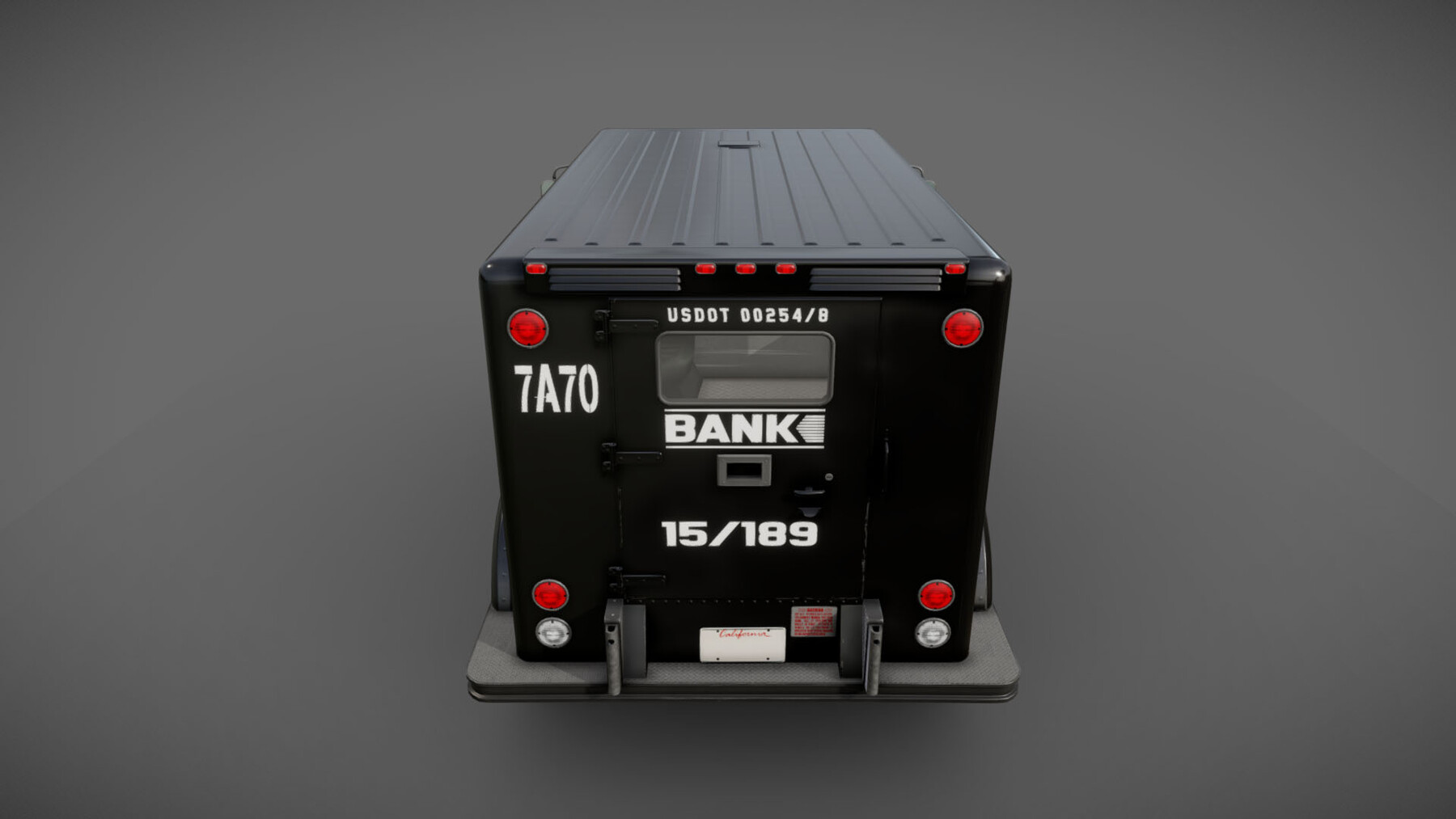 ArtStation - American armored security truck PBR | Game Assets