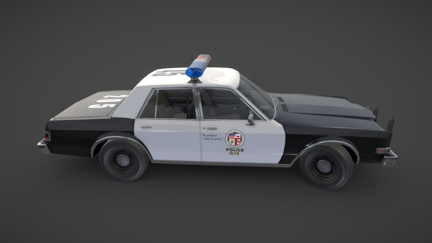 ArtStation - Dodge Diplomat 1980 police car PBR | Game Assets