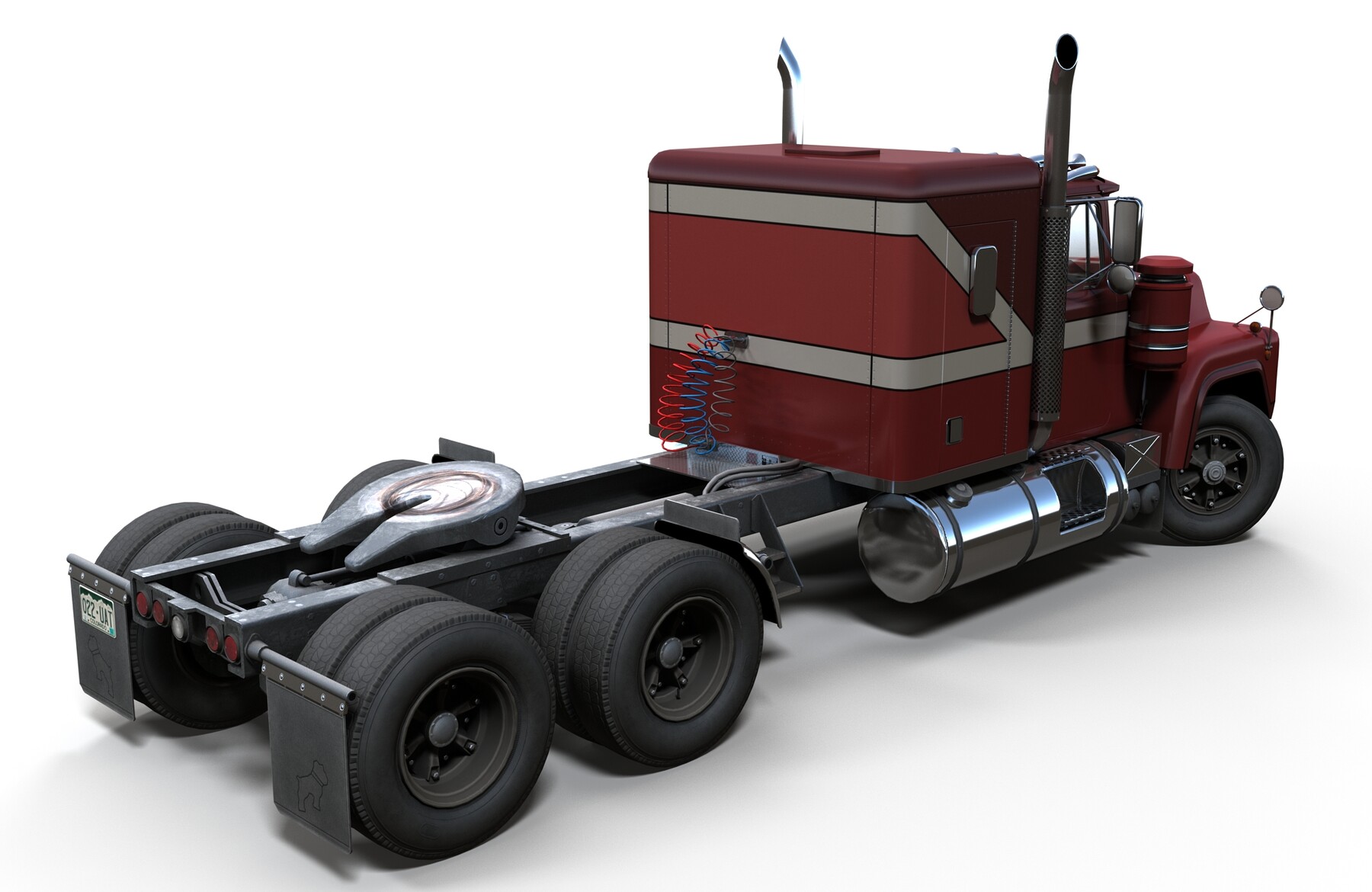 ArtStation - American generic semitruck PBR | Game Assets