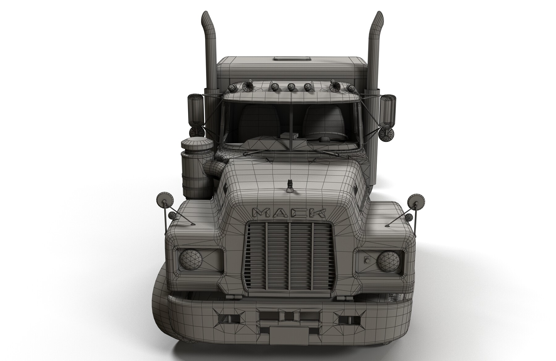 ArtStation - American generic semitruck PBR | Game Assets