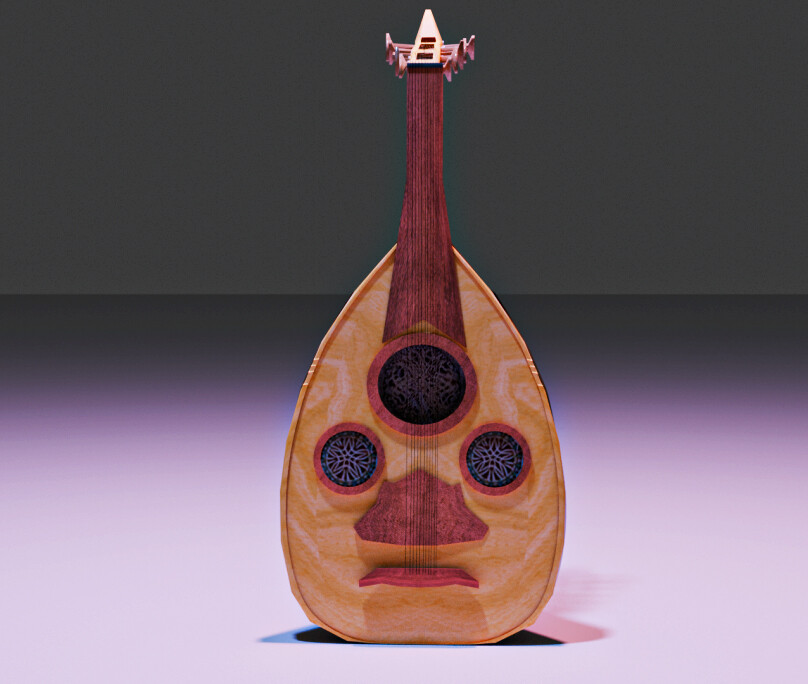 ArtStation Realistic Instrument OUD Marocain 100 Resources artstation-realistic-instrument-oud-marocain-100-resources