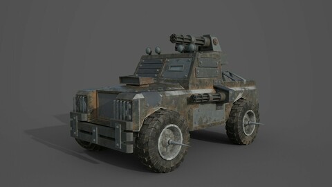 Post Apocalyptic Monster Rover Truck