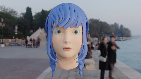 Cartoon Girl 3D model