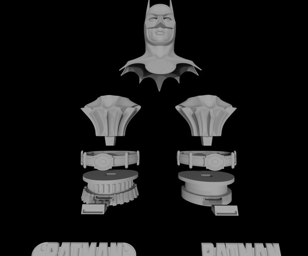 Artstation Batman 19889 Bust Life Size 3d Print Model Resources 9469