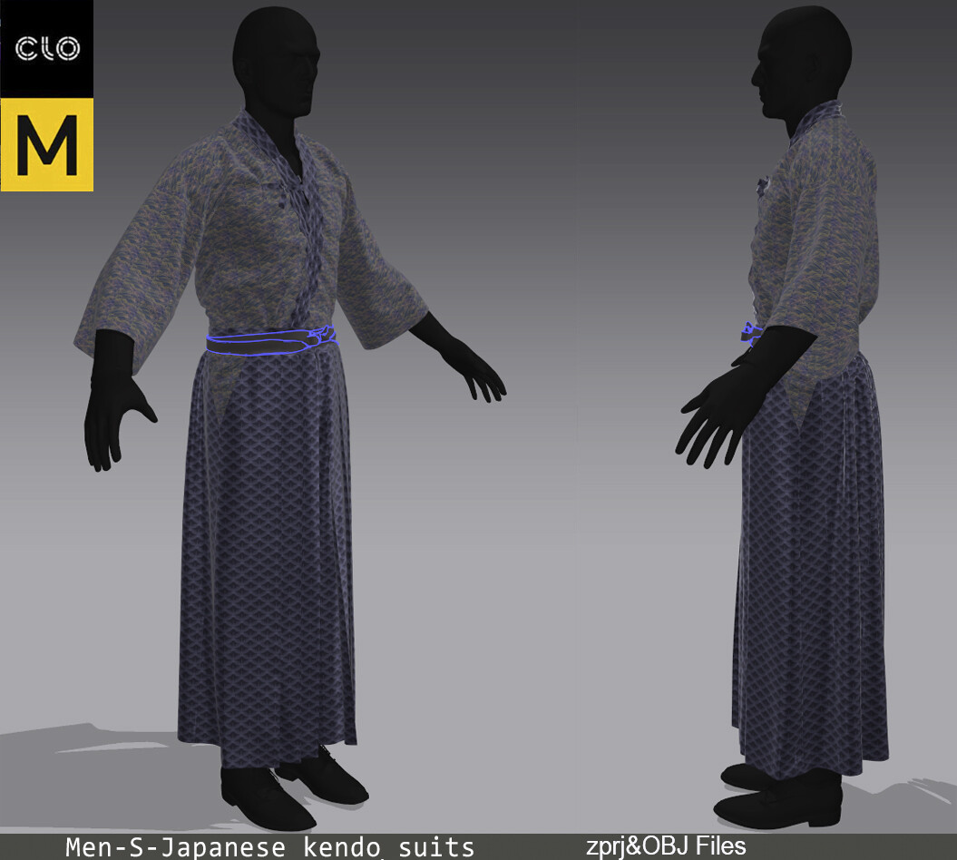 ArtStation - Men-S-Japanese_kendo_suits_Marvelous-Desinger-Zprj | Game ...