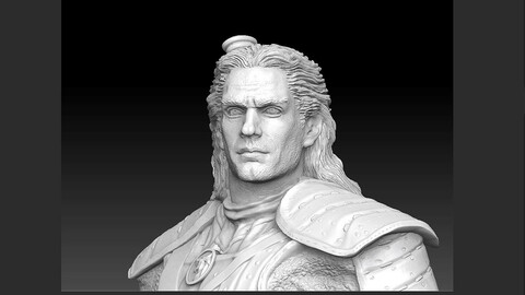WITCHER GEROLT NETFLIX FULL MODEL FOR 3D PRINT