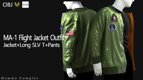 Men's MA-1 Flight Jacket Outfit