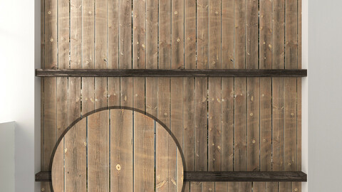 Wooden ceiling with beams 4
