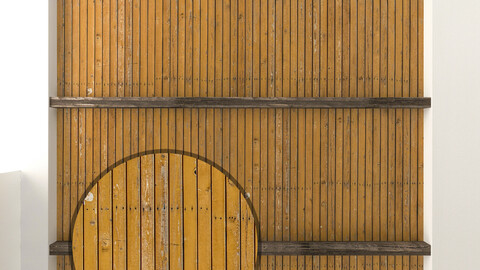 Wooden ceiling with beams 5