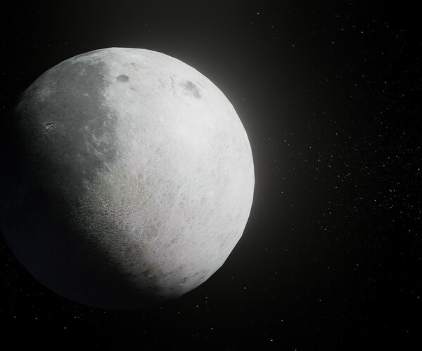 ArtStation - Photorealistic Moon 2k Textures 3D Model | Game Assets