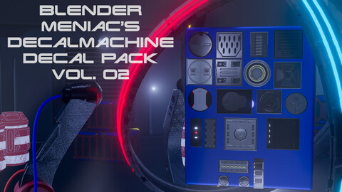 Blender Maniac Decalmachine Decal Pack Vol. 02