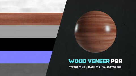 Textures Wood Veneer 4k Pbr - 16bit - 05