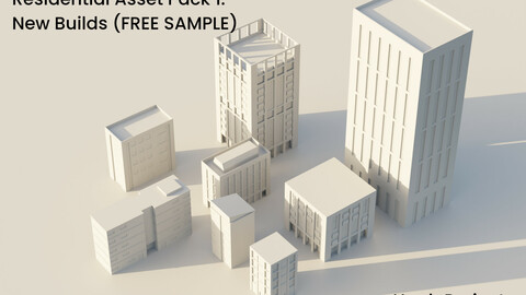 Residential Asset Pack 1: New Builds (FREE ASSETS)