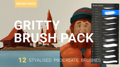 Gritty Procreate Brush Pack