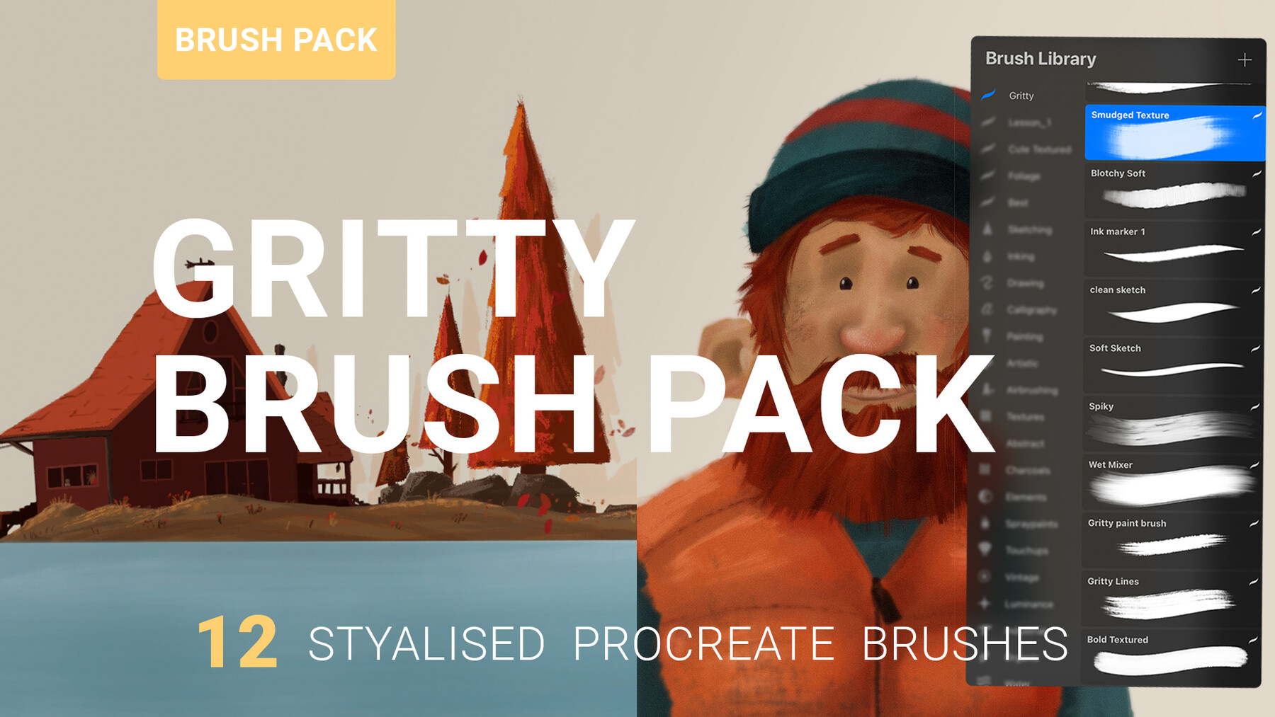 gritty brush procreate free