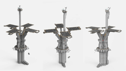 sci-fi landing platform 3