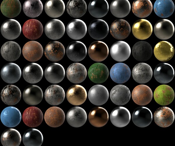 Artstation 50 Metal Metallic Steel Seamless Pbr Texture Pack Material Bundle Resources 6526