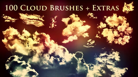 100 Cloud Brushes +Extras