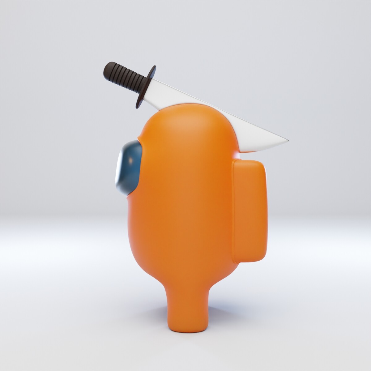 ArtStation Among Us Knife Hat Character Resources