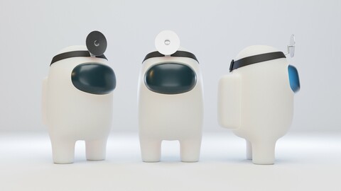 Among Us Head Reflector Character