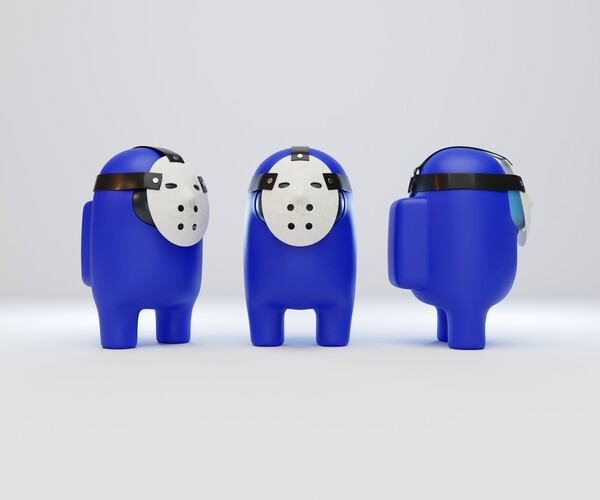 ArtStation Among Us Hockey Mask Character Resources