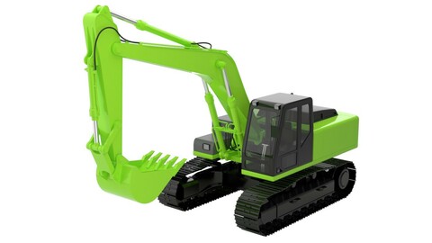 Excavator 1 Untextured